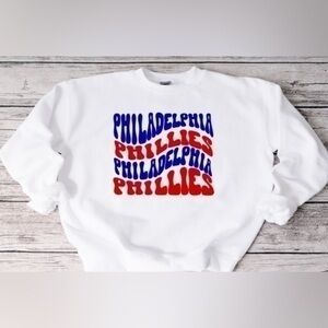 Philadelphia Phillies Wavy Crewneck